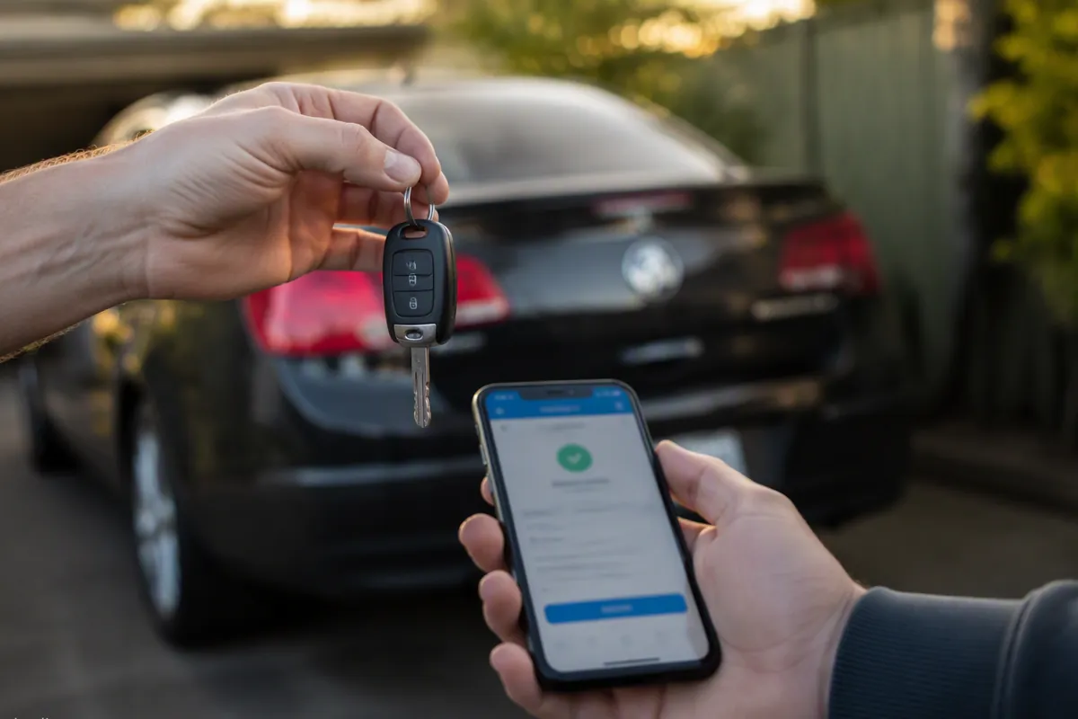 Car key exchanged for payment